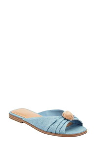 �}�[�N�E�t�B�b�V���[ ���f�B�[�X �V���[�Y �T���_�� Marc Fisher LTDalani Slide Sandal Medium Blue �u���[