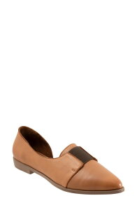 �u�G�m ���f�B�[�X �V���[�Y �p���v�X Bueno Brenda Half d'Orsay Pointed Toe Flat Dark Tan �^��
