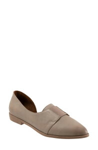 �u�G�m ���f�B�[�X �V���[�Y �p���v�X Bueno Brenda Half d'Orsay Pointed Toe Flat Grey �O���[