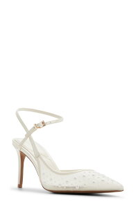�A���h ���f�B�[�X �V���[�Y �q�[�� �A���N�� ALDO Kymmberly Pointed Toe Ankle Strapump Other White �z���C�g