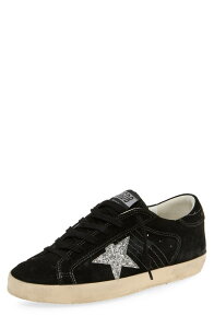 �S�[���f���O�[�X ���f�B�[�X �V���[�Y �X�j�[�J�[ Golden Goose Super-Star Low Top Sneaker Black/ Silver �u���b�N