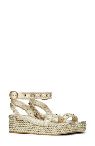 ���@�����e�B�m ���f�B�[�X �V���[�Y �T���_�� Valentino Garavani Rockstud Flatform Espadrille Sandalight Ivory �A�C�{���[