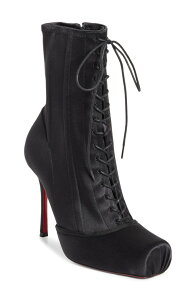 �N���X�`�����E���u�^�� ���f�B�[�X �V���[�Y �u�[�c�E���C���u�[�c ���[�X Christian Louboutin Cassia Pavlova Lace-Up Bootie Black �u���b�N