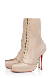 �N���X�`�����E���u�^�� ���f�B�[�X �V���[�Y �u�[�c�E���C���u�[�c ���[�X Christian Louboutin Cassia Pavlova Lace-Up Bootie Blush �u���b�V��