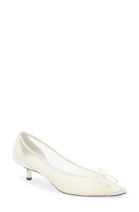 �W���N�G���X ���f�B�[�X �V���[�Y �p���v�X Jacquemus Lescarpins Tourni Pointed Toe Pump White �z���C�g
