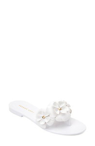 �W���b�N���W���[�X ���f�B�[�X �V���[�Y �T���_�� Jack Rogers Amelia Flower Jelly Sandal White �z���C�g