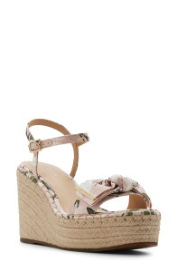 �e�b�h�x�[�J�[ ���f�B�[�X �V���[�Y �T���_�� �v���b�g�t�H�[�� Ted Baker London Gia Espadrille Platform Wedge Pink/ White �z���C�g