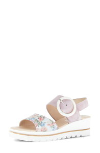 �K�{�[�� ���f�B�[�X �V���[�Y �T���_�� Gabor Quarter Strap Wedge Sandal Flieder