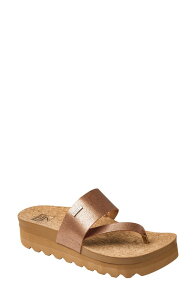 ���[�t ���f�B�[�X �V���[�Y �T���_�� �v���b�g�t�H�[�� Reef Sol Hi Platform Sandal Copper