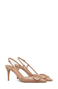 ���@�����e�B�m ���f�B�[�X �V���[�Y �p���v�X ���S Valentino Garavani VLOGO Pointed Toe Slingback Pump Gf9 Rose Cannelle