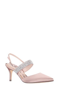 �j�i ���f�B�[�X �V���[�Y �q�[�� Nina Trista Pointed Toe Slingback Pump Honey