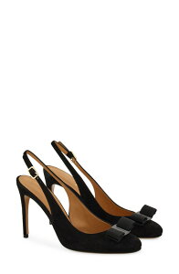 �t�F���K�� ���f�B�[�X �V���[�Y �p���v�X FERRAGAMO Vara Bow Slingback Stiletto Pump Nero