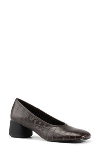 ���@�K�{���h ���f�B�[�X �V���[�Y �q�[�� Vagabond Shoemakers Livia Croc Embossed Pump Chocolate Leather �`���R���[�g