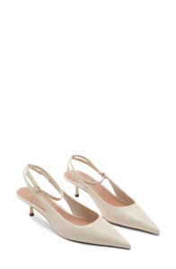�}���S ���f�B�[�X �V���[�Y �q�[�� �A���N�� MANGO Ankle Strapump Beige �x�[�W��