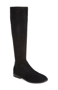 �W�F���g���\�E���Y ���f�B�[�X �V���[�Y �u�[�c�E���C���u�[�c Gentle Souls by Kenneth Colemma Stretch Knee High Boot Black Suede �u���b�N