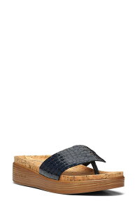 �h�i���h�v���l�[�� ���f�B�[�X �V���[�Y �q�[�� Donald Pliner Fifi Flip Flop Navy �l�C�r�[