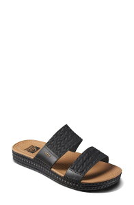 ���[�t ���f�B�[�X �V���[�Y �T���_�� Reef Water Vista Slide Sandal Black/ Tan �u���b�N