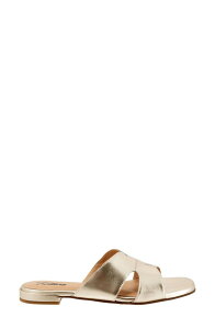 �g���b�^�[�Y ���f�B�[�X �V���[�Y �q�[�� �T���_�� Trotters Nell Slide Sandal Champagne �V�����p��