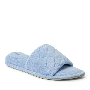 �f�B�A�t�H�[���Y ���f�B�[�X �V���[�Y �T���_�� �L���e�B���O �p�C�� DEARFOAMS Beatrice Quilted Microfiber Terry Shower Slide Slipper Iceberg