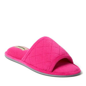 �f�B�A�t�H�[���Y ���f�B�[�X �V���[�Y �T���_�� �L���e�B���O �p�C�� DEARFOAMS Beatrice Quilted Microfiber Terry Shower Slide Slipper Paradise Pink �s���N