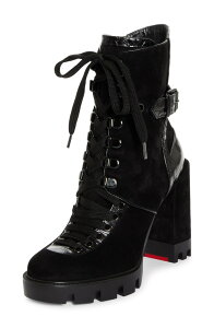 �N���X�`�����E���u�^�� ���f�B�[�X �V���[�Y �u�[�c�E���C���u�[�c Christian Louboutin Macademia Bootie Black �u���b�N