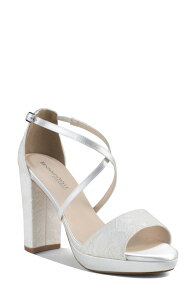 �^�b�`�A�b�v ���f�B�[�X �V���[�Y �q�[�� �v���b�g�t�H�[�� �T���_�� �A���N�� Touch Ups Violet Ankle Straplatform Sandal White �z���C�g