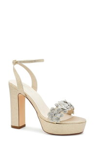 �^�b�`�A�b�v ���f�B�[�X �V���[�Y �q�[�� �v���b�g�t�H�[�� �T���_�� �A���N�� Touch Ups Lily Ankle Straplatform Sandal Champagne �V�����p��