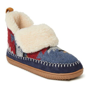 �f�B�A�t�H�[���Y ���f�B�[�X �V���[�Y �T���_�� �u�[�c DEARFOAMS Moritz Bootie Slipper Navy Multi �l�C�r�[