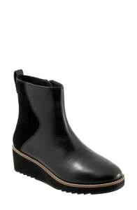 �g���b�^�[�Y ���f�B�[�X �V���[�Y �u�[�c�E���C���u�[�c �v���b�g�t�H�[�� Trotters Wynona Platform Wedge Bootie Black �u���b�N