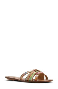 �A���h ���f�B�[�X �V���[�Y �T���_�� ALDO Rosmary Slide Sandal Brown Multi �u���E��