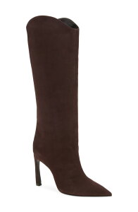 �V���b�c ���f�B�[�X �V���[�Y �u�[�c�E���C���u�[�c Schutz Maryana Sculpt Stiletto Boot Dark Chocolate �`���R���[�g