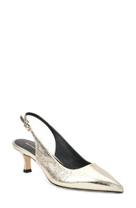 �u���[�m�}�O�� ���f�B�[�X �V���[�Y �q�[�� Bruno Magli Palerma Slingback Pointed Toe Kitten Heel Pumplatino