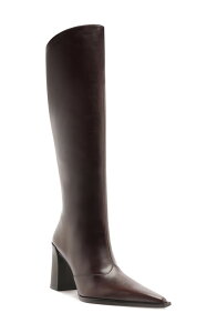 �V���b�c ���f�B�[�X �V���[�Y �u�[�c�E���C���u�[�c Schutz Raffaela Up Block Pointed Toe Knee High Boot Dark Chocolate �`���R���[�g