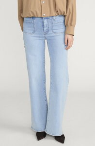 �t���[�� ���f�B�[�X �{�g���X �f�j���p���c ���C�h���b�O �n�C�E�G�X�g �W�[���Y FRAME Le Slim Palazzo Patch Pocket High Waist Wide Leg Jeans Tribute