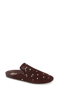�y�h���K���V�A ���f�B�[�X �V���[�Y �p���v�X Pedro Garcia Braidy Studded Mule Brunette Castoro-Greige