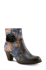 �X�v�����O�X�e�b�v ���f�B�[�X �V���[�Y �u�[�c�E���C���u�[�c L'Artiste by Spring Step Naima Bootie Blue Multi �u���[