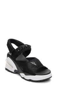 �A�b�V�� ���f�B�[�X �V���[�Y �q�[�� �v���b�g�t�H�[�� �T���_�� Ash Diva Slingback Platform Sandal Black �u���b�N
