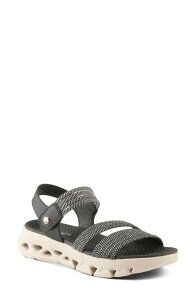 �t���N�T�X ���f�B�[�X �V���[�Y �T���_�� �v���b�g�t�H�[�� Flexus by Spring Step Garlina Platform Wedge Sandal Black �u���b�N