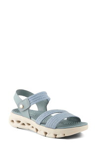 �t���N�T�X ���f�B�[�X �V���[�Y �T���_�� �v���b�g�t�H�[�� Flexus by Spring Step Garlina Platform Wedge Sandal Blue �u���[