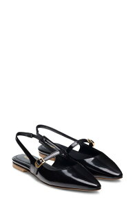 �}�O�i�[�j ���f�B�[�X �V���[�Y �p���v�X Magnanni Stasia Slingback Pointed Toe Flat Black �u���b�N