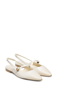 �}�O�i�[�j ���f�B�[�X �V���[�Y �p���v�X Magnanni Stasia Slingback Pointed Toe Flat Cream �N���[��