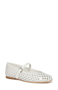�y�C�W ���f�B�[�X �V���[�Y �p���v�X �J�b�g�A�E�g PAIGE Jaden Cutout Mary Jane Flat Cream �N���[��