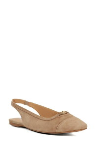 �f���[�������h�� ���f�B�[�X �V���[�Y �T���_�� �L���b�v Dune London Hanna Slingback Cap Toe Flat Caramel