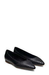 �}�O�i�[�j ���f�B�[�X �V���[�Y �p���v�X Magnanni Stasia Woven Pointed Toe Flat Black �u���b�N