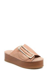 �P���V�[�_�b�K�[ ���f�B�[�X �V���[�Y �T���_�� �v���b�g�t�H�[�� Kelsi Dagger Brooklyn Dover Woven Platform Sandal Pale Pink �s���N