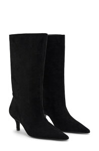 �}���S ���f�B�[�X �V���[�Y �u�[�c�E���C���u�[�c MANGO Pointed Toe Boot Black �u���b�N