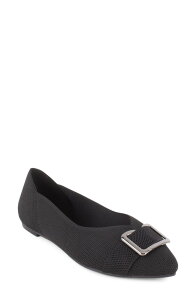 �^�n�� ���f�B�[�X �V���[�Y �p���v�X Tahari Lucerne Pointed Toe Flat Black �u���b�N