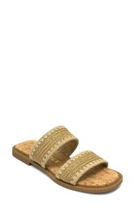 �G�A���\�[���Y ���f�B�[�X �V���[�Y �T���_�� Aerosoles Centro Two-Strap Sandal Natural Raffia Elastic