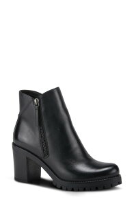 �X�v�����O�X�e�b�v ���f�B�[�X �V���[�Y �u�[�c�E���C���u�[�c Spring Step Dealey Bootie Black Leather �u���b�N