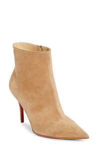�N���X�`�����E���u�^�� ���f�B�[�X �V���[�Y �u�[�c�E���C���u�[�c �X�G�[�h Christian Louboutin Apostropha Pointed Toe Suede Bootie Lionne